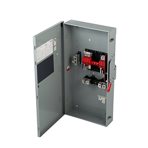 Hf225Nra Heavy Duty Safety Switch, Fusible, 2 Pole, 240 Volt, 400 Amp, Outdoor Rated