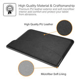 Fintie Sleeve Case for 13 inch Microsoft Surface Pro 11th/10/9/8/X, Pro 12-inch (2025), 12.3" 7+/7/6/5/4/3 - Carrying Bag with Stylus Loop & Card Pocket for 12.4" Surface Laptop Go 3/2/1, Black