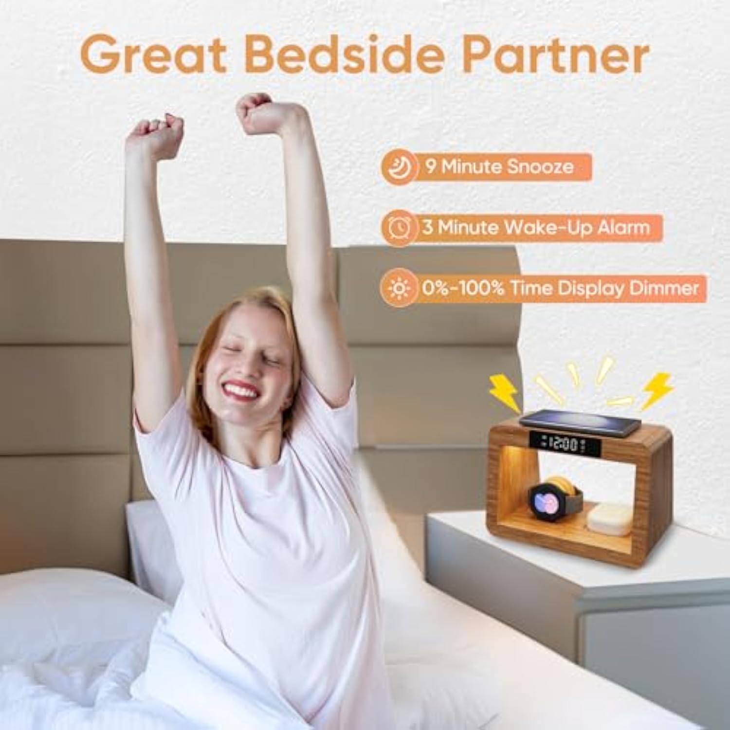 Wireless Charger Station For Samsung, Fast Charging Station With Led Light For Samsunglandroid Phone. Wireless Phone Charger Station Only For Samsung Watch