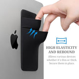 Portable Hard Drive Sleeve For Laptop, 2-Pocket Stick On Pouch With Reusable Adhesive, For San Disk, Samsung, Crucial, Portable External Solid State Drive Ssd Hard Drive Carrying Case, Black