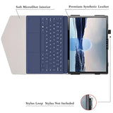 For Dell Xps 13 2-In-1 9315 Case, Pu Leather Folio With 2-Folding Stand Cover For 13.4" 2-In-1 Tablet, Black