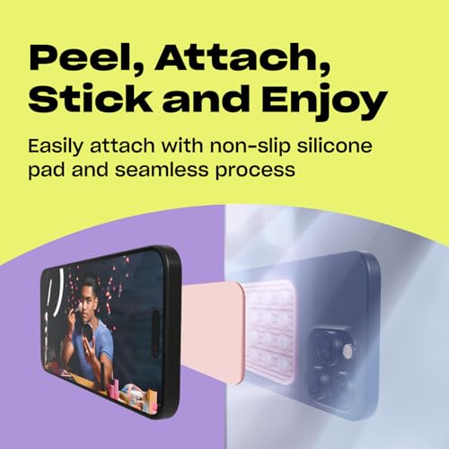 Classic MAX Textures OCTO LUV - Silicone Suction Phone Case Adhesive Mount - Hands-Free Grip with 24 Suction Cups for Videos & Selfies - 2.6" x 3.9",