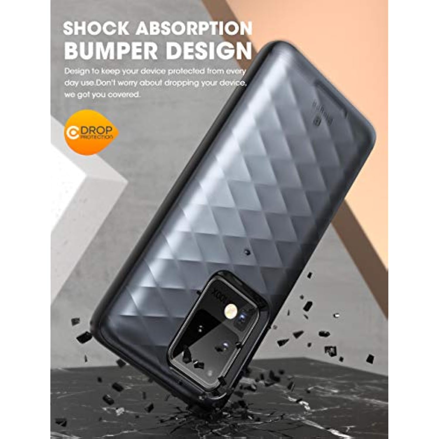 Case For Galaxy S20 Ultra, [Argos Series] Premium Hybrid Protective Wallet Case For Galaxy S20 Ultra (Built-In Credit Card/Id Card Slot) (Black)