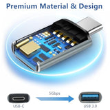 (4-Pack) 2 * Type C Female To A Male Charger Converter & 2 * Usb C Male To Usb Female Otg Adapter, For Iphone 16 15 14 13 Plus Pro Max,Apple Watch 10,Airpods,Ipad,Car,Samsung Galaxy S23 S24 Ultra