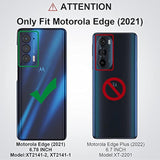 For Motorola Edge 2021 / Motorola Edge 5G Uw Case: Heavy Duty Shockproof Protective Phone Case - Anti-Slip Textured Hard Cover + Soft Silicone Rubber Bumper, Military Armor Case - Black