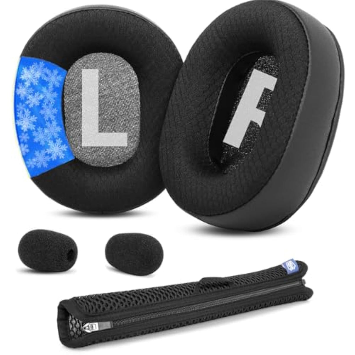 Cooling Gel Ear Pads Replacement Ear Cushions Compatible With Logitech G Pro, G Pro X, G433, G233, G Pro X 2 Headphones Headband Ear Cups Cushions Repair Parts
