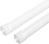 2 Pack 4FT T8 Type A B LED Tube Lights 6000K Daylight Plug and Play Ballast Bypass Replacement