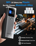 Laptop Power Bank, 27,600mAh 162.5W Aluminum Unibody PD3.1 Fast Charging Portable Charger Power Bank, 99.36Wh Battery Bank for MacBook Pro/Air/iPhone