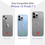 Flower Designed For Iphone 13 Pro Case[With Screen Protector], Floral Clear Women Phone Case Shockproof Protective Soft Tpu Bumper Cover 6.1 Inch 2021 (Lavender/Purple)