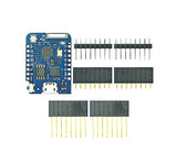 Wemos D1 Mini Pro 4Mb/16Mb External Antenna Connector Nodemcu Based Esp8266 Series Antenna Esp-8266Ex Cp2104 Development Board (Development Board + Antenna 32Mbit=4Mb)