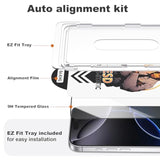 Compatible With Iphone 16 Pro Screen Protector With Auto-Alignment Install Kit [Full Edge Coverage] Shatterproof Tempered Glass Screen Protector For Iphone 16 Pro 6.1" [2 Pack]