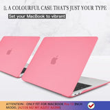 Case For Macbook Pro 13 Inch Pink A2338 A2251 A2289 Model, Plastic Cover With Keyboard Cover For 2025-2016 Macbook Pro 13" M2 M1, Matte Pink