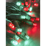 Red And Green Led Christmas Lights - 100 Count Wide Angle Mini Led Red And Green Christmas Tree Lights With Green Wire -