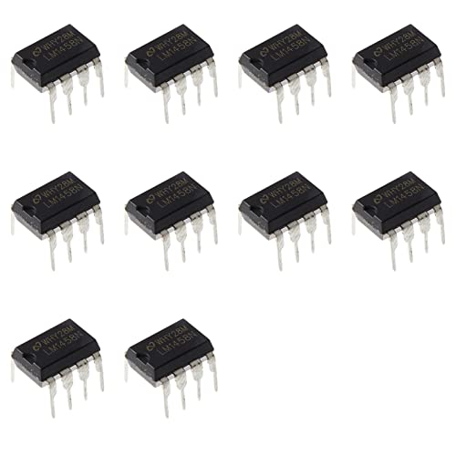 Horinktor 10pcs LM1458N LM1458 1458 Dual Operational Amplifier IC,DIP-8.