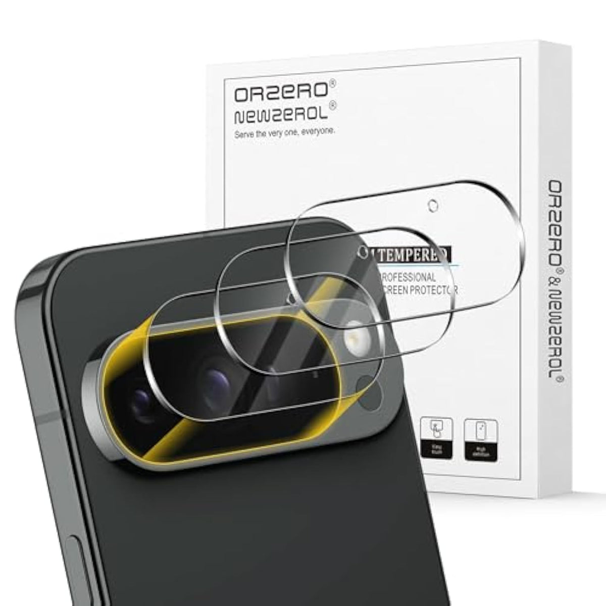 (3 Pack) Camera Lens Protector Compatible For Google Pixel 10 Pro Xl (Not For Pro Model), Protector De Cámera Case Friendly Tempered Glass 9H High Definition Microphone Cutout Anti-Scratch