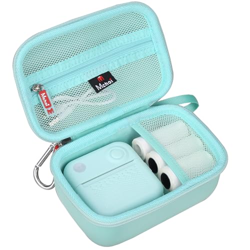 Carrying Case For Rotema/Vawense Label Maker Machine, Mini Label Printer Portable Thermal Printer Travel Bag, Mesh Pocket For Label Paper Tape, Case Only
