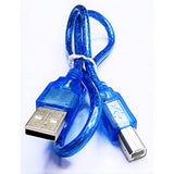 Usb Cable For Arduino Uno Mega, Usb 2.0 Cable Type A/B, 2 Pieces