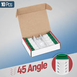 45° Angled Cat6 Keystone Jack In Green - Slim Profile Rj45 Ethernet Connector