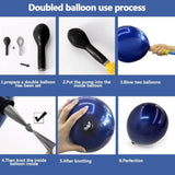 Navy Royal Blue Balloon Arch Kit - Double Stuffed, Varied Sizes For Birthdays, Baby Showers, Graduations, Weddings, Proms & More Special Occasions