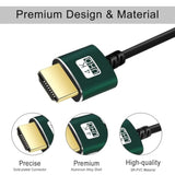 Slim Hdmi Cables 15Ft, Ultra Soft & Thin Hdmi To Hdmi Cord, Extreme Flexible &