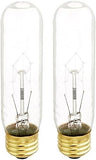 B60T10C 60W Incandescent T10 Tubular Bulbs 120V Clear Light Bulbs 2 Pack