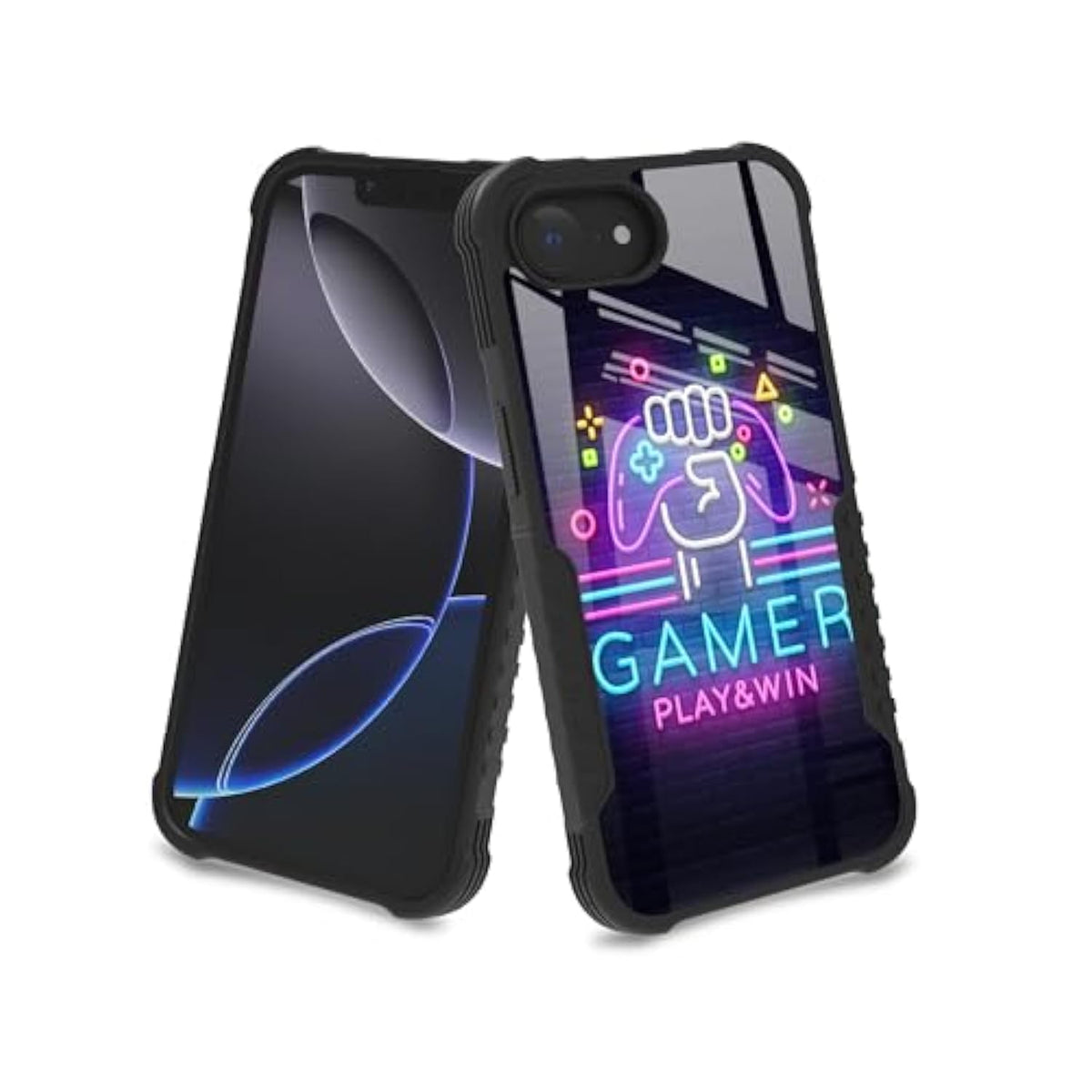 For Iphone 16E Case Game Win Design For Boys Kids Men, Gamer Play Easter [Shockproof Bumper] [Anti-Scratch] [Anti-Slip] Heavy Duty Protection Cover For Iphone Se 2025 / Se 4