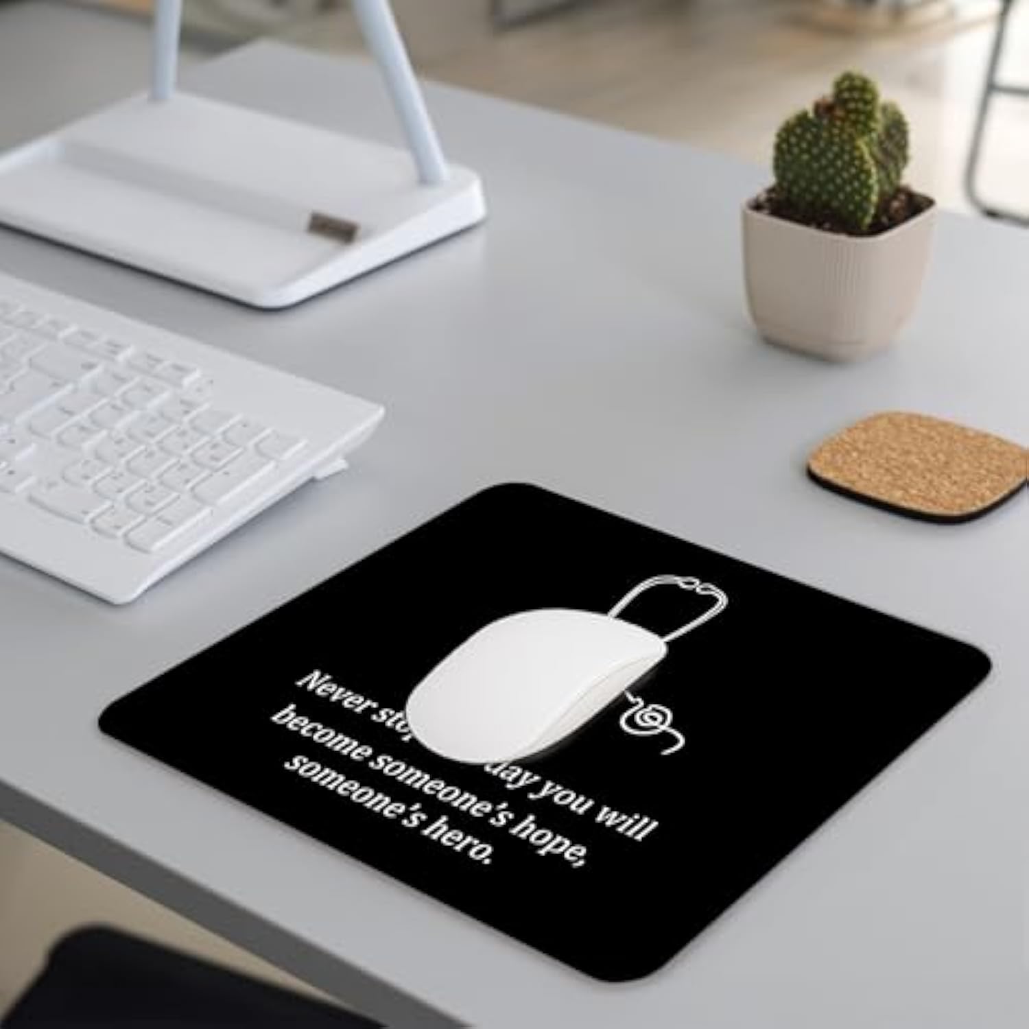 Funny Nurse Mouse Pad - Nurse Office Desk Accessories, New Graduates Nurse Gifts, Waterproof Non-Slip Rubber Base School Nurse Mousepad For Wireless Mouse 7.9X9.5 Inch