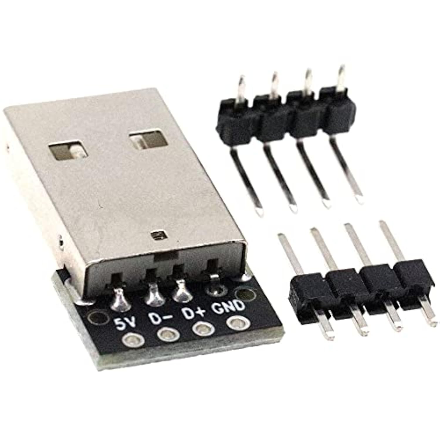 10Pcs Usb Type A Male Breakout Board Adapter 4 Pin 2.54Mm Pitch Breakout Adapt