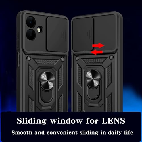 for  Galaxy A07 Case with [2 Pack] Tempered Glass Screen Protector, for Galaxy A07 4G Heavy Duty [Military-Grade] Protective?with Lens