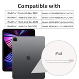 ProCase Cover for iPad Pro 11 Inch Case 2022/2021/2020/2018, Slim Stand Hard B