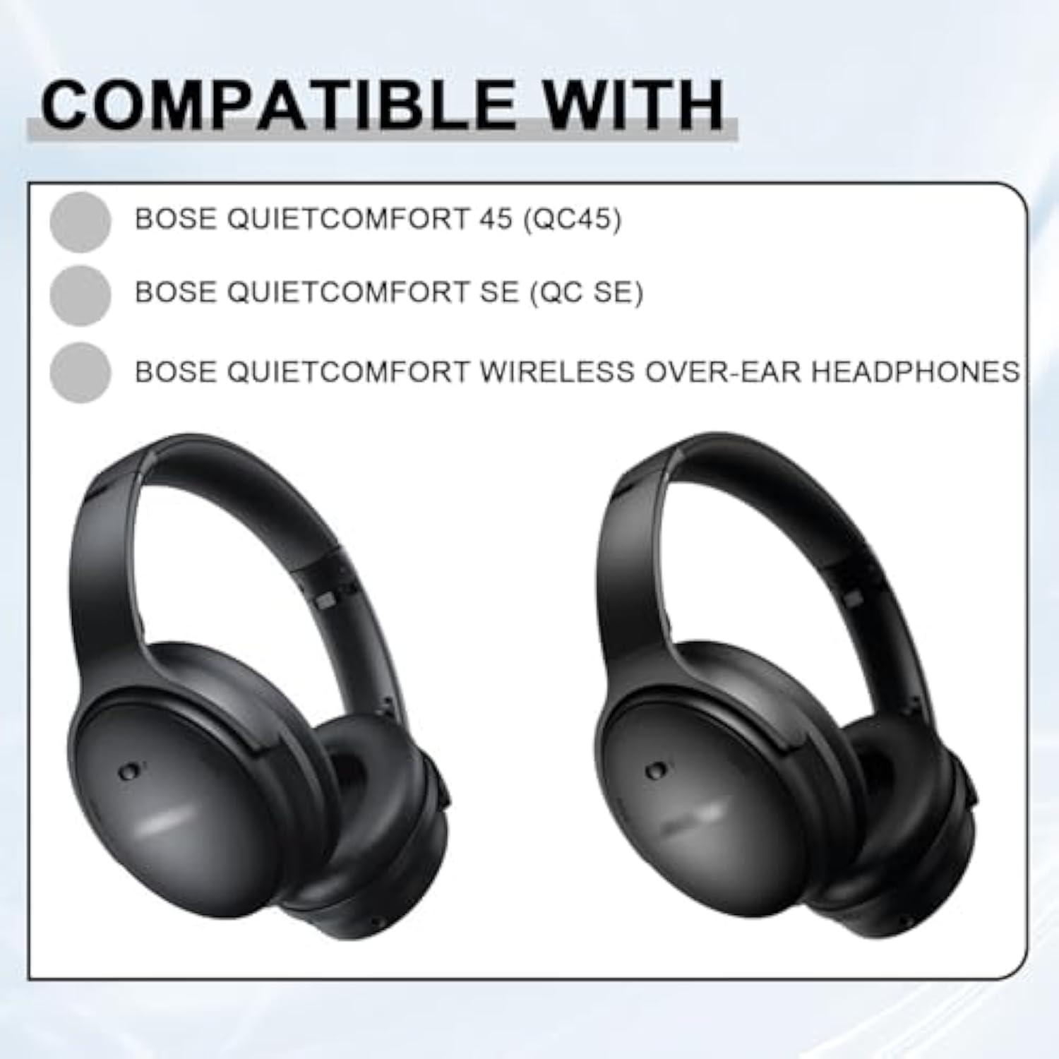 Replacement Ear Pads For Bose Quietcomfort 45 (Qc45)/Quietcomfort Se (Qc Se)/Quiet Comfort Headphones, Ear Cushions, Headset Earpads, Ear Cups Cover With Soft Protein Leather (Cypress Green)