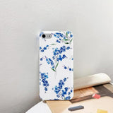 Ipod Touch 7Th Generation Case, Ipod Touch 6Th 5Th Case, Cute Floral Slim Soft Bumper Tpu Flower Design Shockproof Protective Case Cover For Girls Women (Blue)