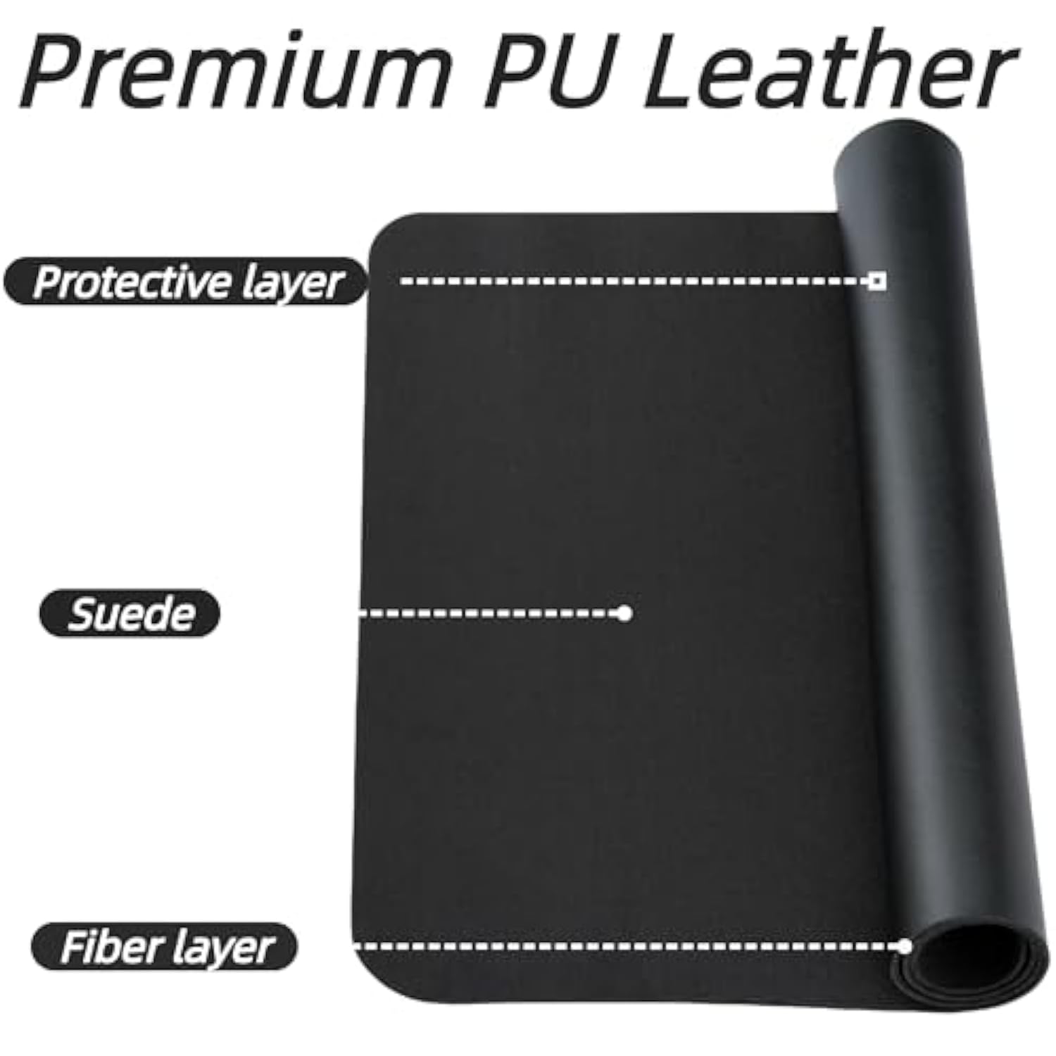 Desk Pad Mat Pu Leather Non-Slip Water-Resistant Desk Matt For Desktop