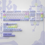Pbt Keycaps - Cherry Profile Custom Keycaps, 144 Keys, Dye-Sublimation, Orchid