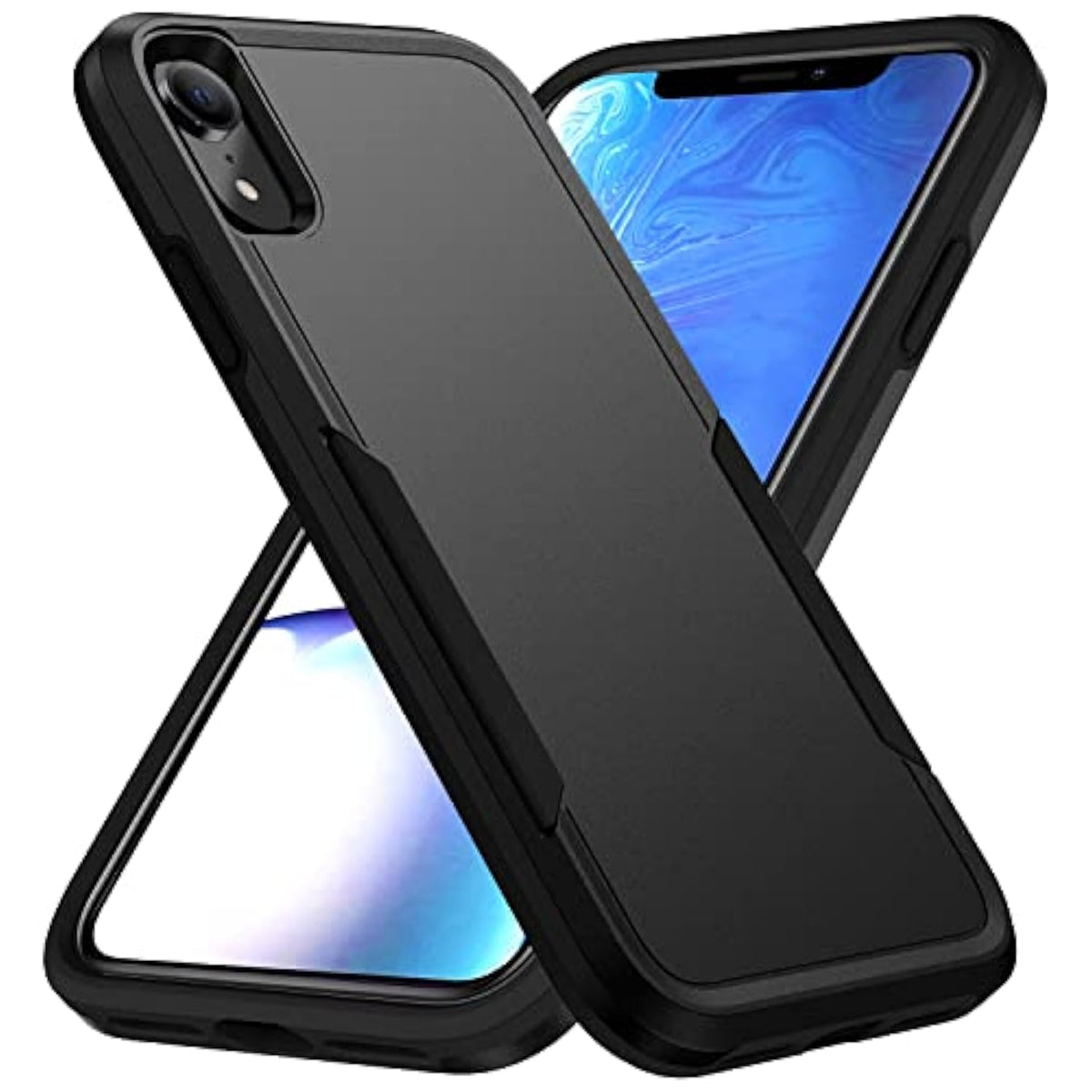 iPhone XR Heavy Duty Shockproof Dropproof Dustproof Anti-Scratch Case Black