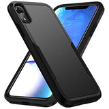 iPhone XR Heavy Duty Shockproof Dropproof Dustproof Anti-Scratch Case Black