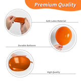 Orange Gold Balloon Arch Kit 120pcs White Confetti Balloons for Baby Shower Birthday Party