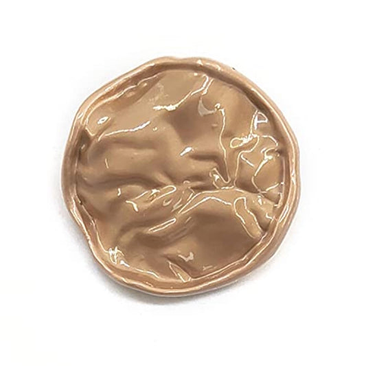 Golden Decorative Irregular Sewing Shank Buttons 20 Pcs - 18Mm, 23/32"