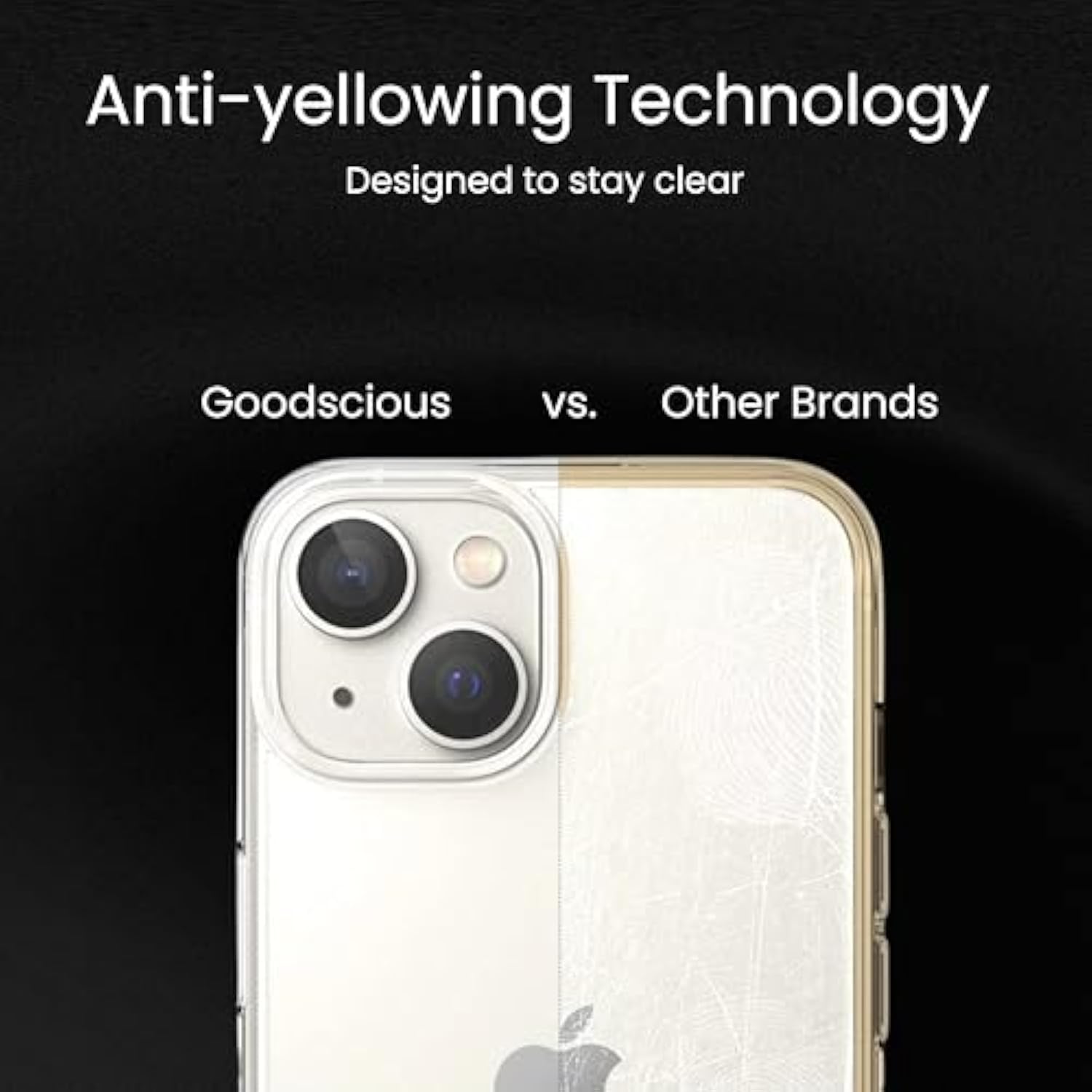 iPhone 13 Clear Anti-Yellow Silicone Case Slim Shockproof 6.1 Inch