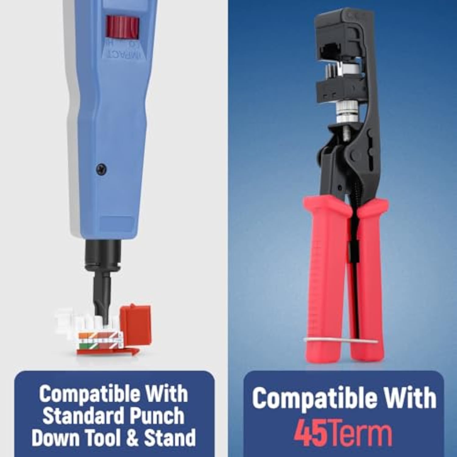 45° Angled Cat6 Keystone Jack In Orange - Slim Profile Rj45 Ethernet Connector