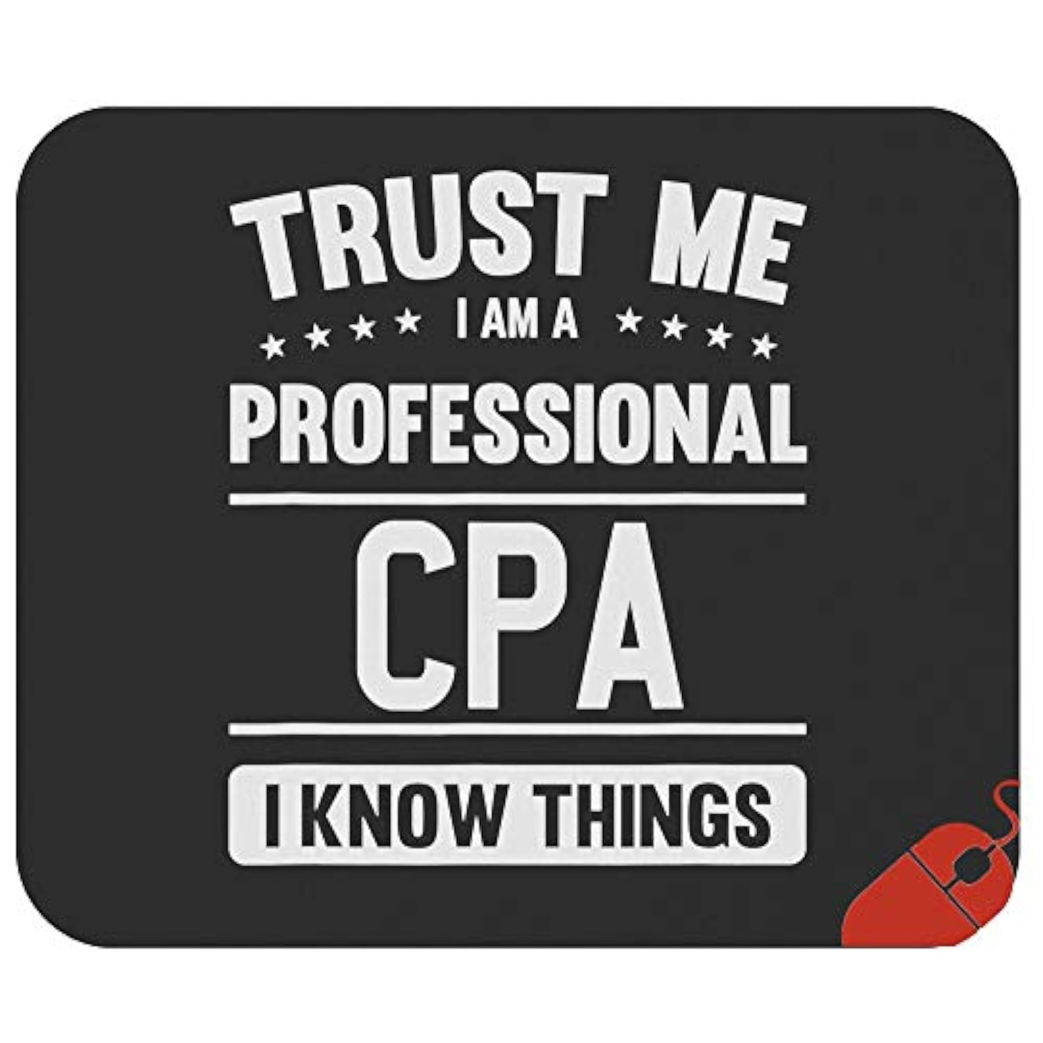 Novelty Accounting Mousepad Accountants Mouse Pad - Cpa Gift Mug Cup Professional Accountant Mousemat 9.2 Inch Mouse Mats Office Gifts Jokes