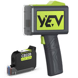 Handheld Inkiet Printer V127 Newly Enhanced 16-Hour Continuous Printing 5 Wheel Support For Printing Batch Numbers, Logos, Serial Numbers, Barcodes, And Qr Codes On Diverse Materials (Green)