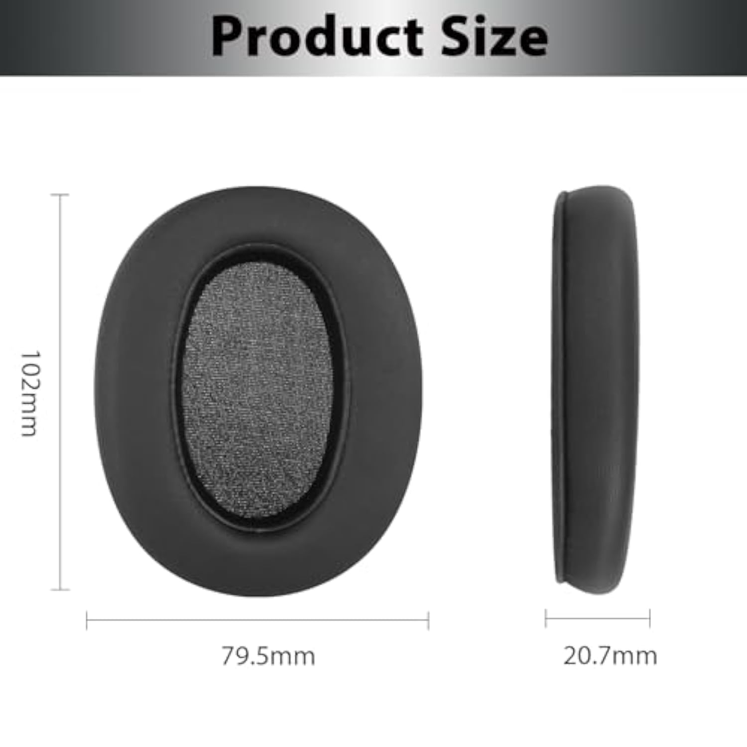 Replacement Ear Pads For Sony Ult Wear (Wh-Ult900N) Noise Canceling Wireless Headphones, Ult Wear Earpads Cushions With Soft Protein Leather & Noise Reduction Foam - Black