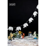 Baby Shower Garland Decorations Elephant Banner Glitter Silvery Supplies Pre - Strung Baby Elephant Decorations Birthday Party Supplies Baby Nursery Decorations 10 Feet 17 Pcs