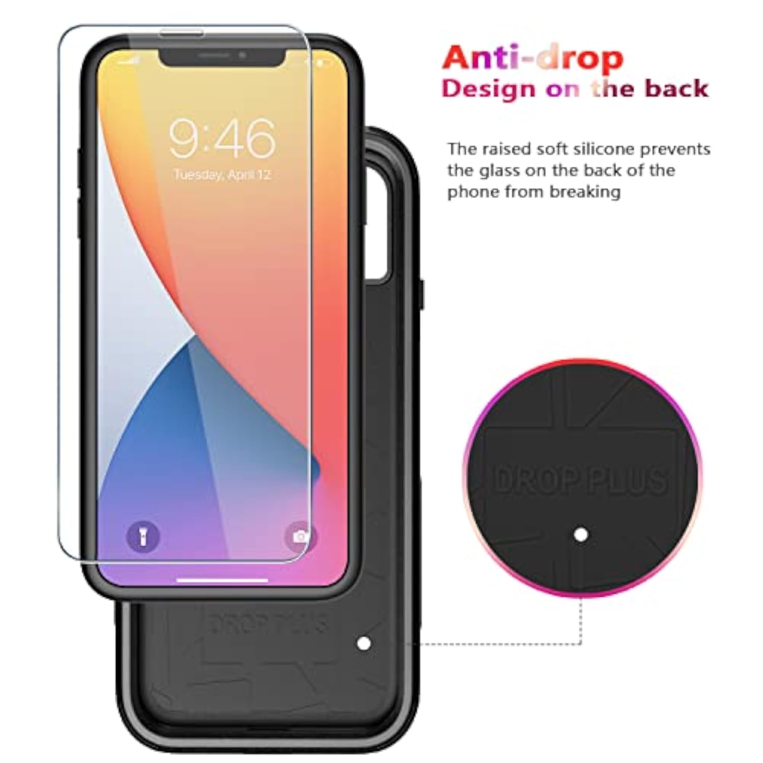 Heavy Duty Protection Phone Case Cover for Apple iPhone 11 3in1 Black