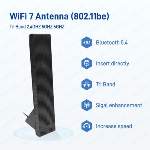 For Gigabyte Wifi 7 Magnetic Antenna 2.4G 5G 6G Wifi 6E Wifi7 For Gigabyte X870 Aorus,X870E Aorusx870M Aorusx870I Aorusx870 Gaming Motherboard Pc Desktop Computer With New Interface Black