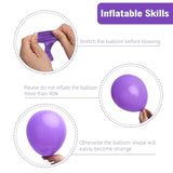 129Pcs Purple Balloons Different Sizes 18 12 10 5 Inch For Garland Arc