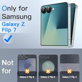 JETech Front Privacy Screen Protector for Samsung Galaxy Z Flip 7 2025, Anti-Spy Tempered Glass Film with Easy Installation Tool, Case-Friendly, 2-Pack