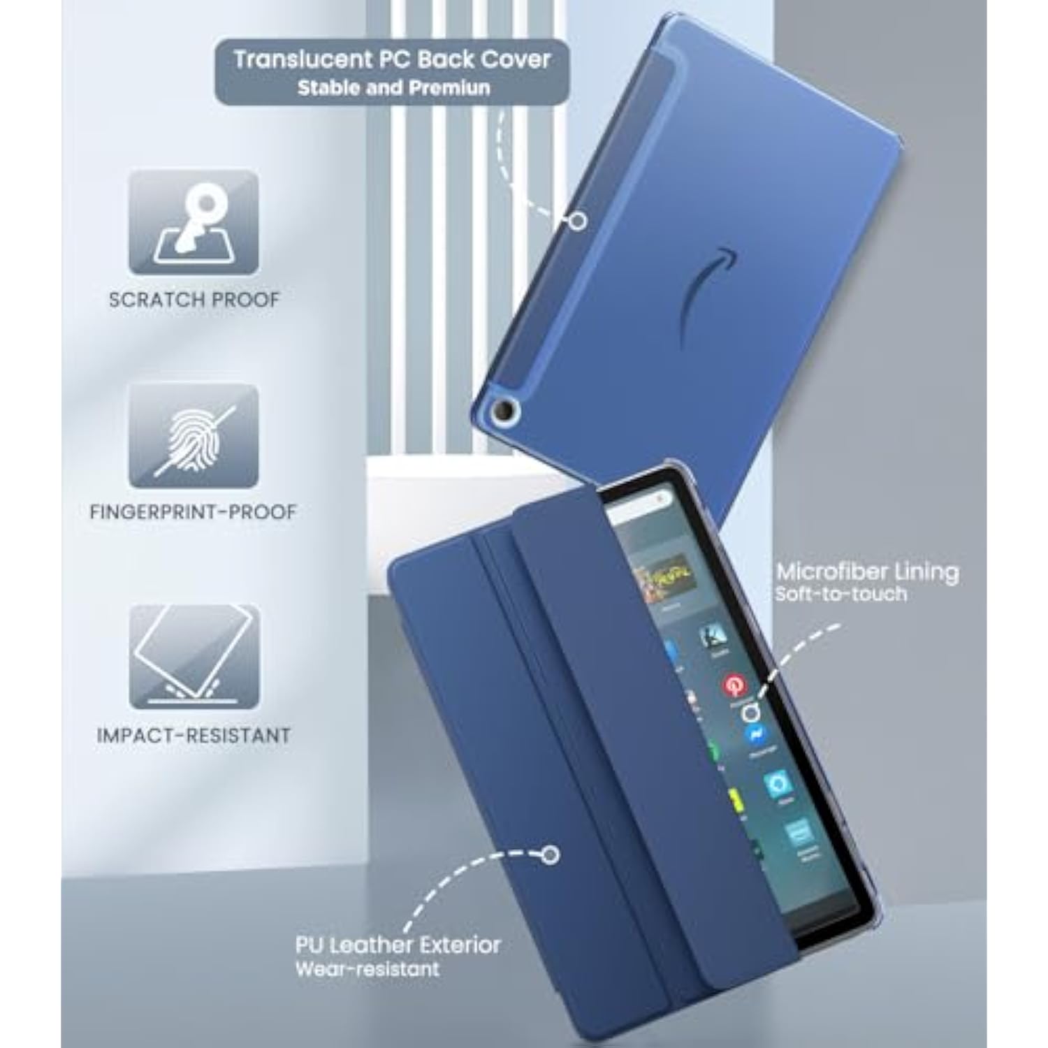MoKo Case Fits Amazon Kindle Fire Max 11 Tablet (13th Gen, 2023 Release) 11" -