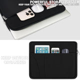 Laptop Sleeve 14 Inch, Slim Traveling Laptop Case Cover With Zippered Pocket, Shockproof Protective Carrying Briefcase Computer Bag For 14" Macbook Air/Pro, Hp, Dell, Lenovo, Acer, Black